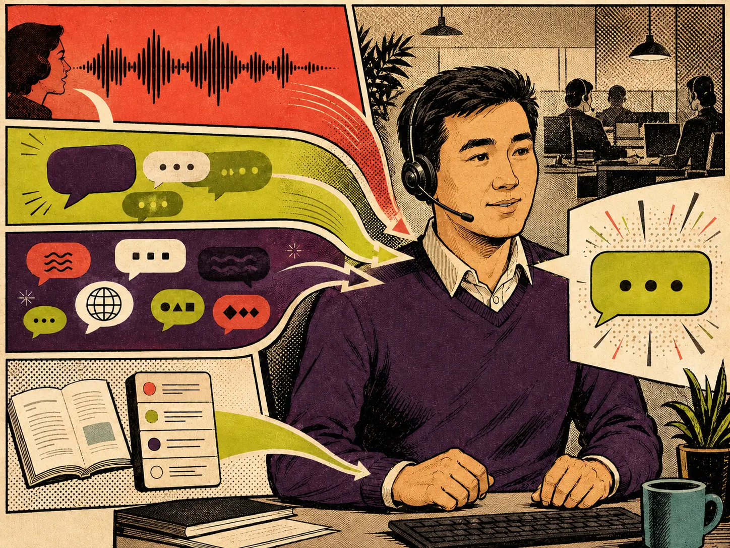Multilingual AI customer support operator